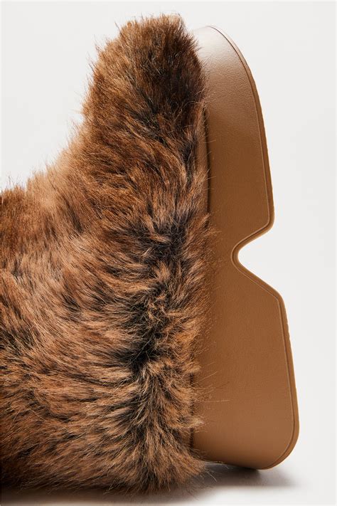 Aspen Faux Fur Knee High Boots - Brown/combo | Fashion Nova