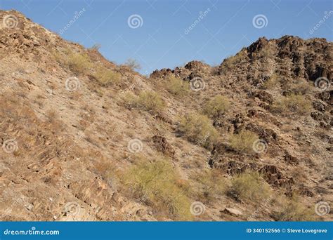 Landscape within the North Mountain Park, Phoenix Stock Photo - Image ...