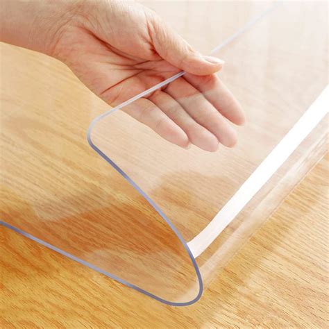 Amazon.com: Clear PVC Table Top Protector Table Cloths Waterproof Clear ...