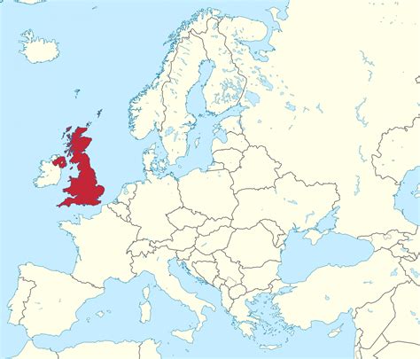 United Kingdom (UK) on world map: surrounding countries and location on Europe map