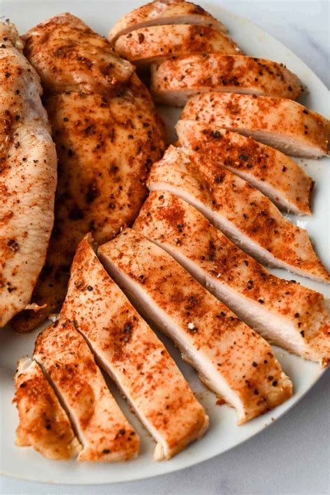 Juicy Oven Baked Thin Sliced Chicken Breasts