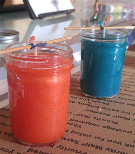 8 OUNCE MASON JAR CANDLES PURE SOY WAX SET OF 2