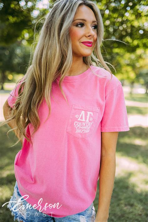 Delta Gamma Social Country vs Country Club Tee - Emerson Coast