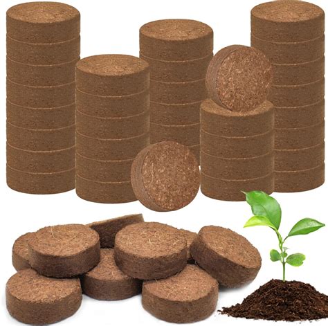 Amazon.com : Coco Coir Seed Starter Pellets : 40 Coconut Coir Plugs for ...