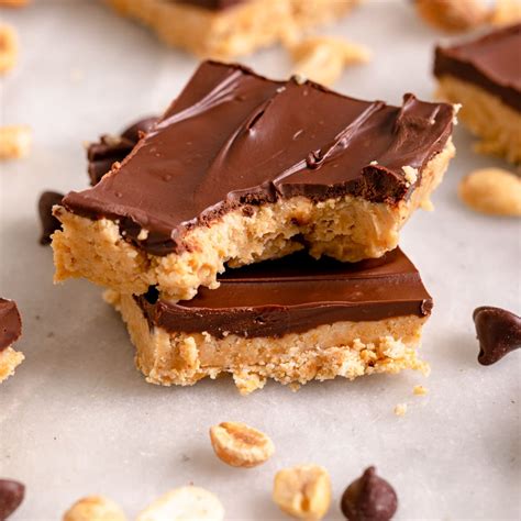 Chocolate Peanut Butter Bars Recipe - Dinner, then Dessert