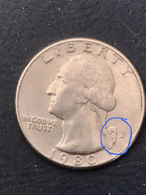 RARE 1980 QUARTER DOLLAR D FILLED MINT | eBay