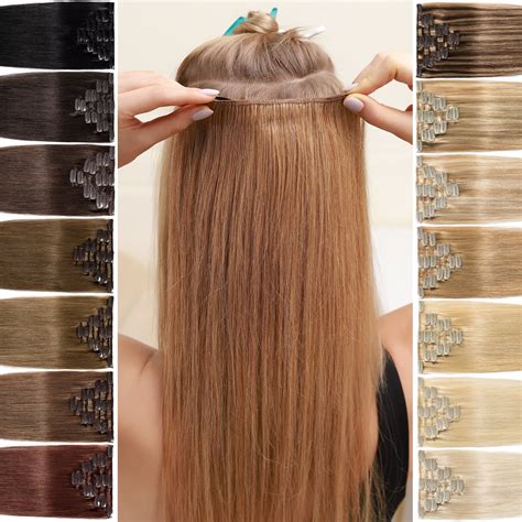 Benehair 100% Real Remy Human Hair Extensions Clip In 7 Pieces Full ...