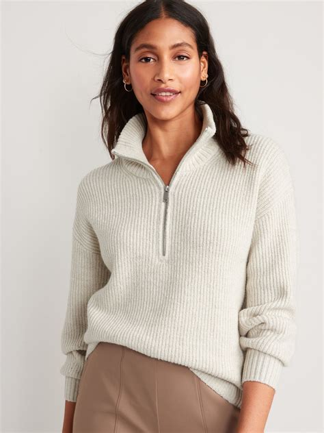 Rib-Knit Quarter-Zip Sweater for Women | Old Navy | Sweaters for women ...