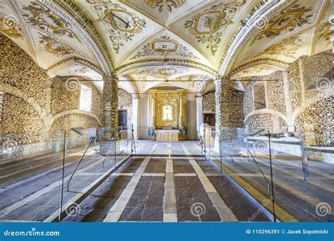 Chapel of Bones in Royal Church of St. Francis, Evora, Alentejo ...