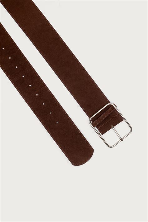 Chunky Faux Suede Belt - edikted