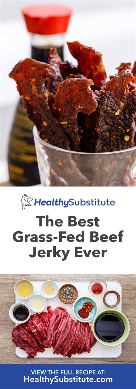The Best Grass-Fed Beef Jerky Recipe Ever (Try this!) - Healthy Substitute