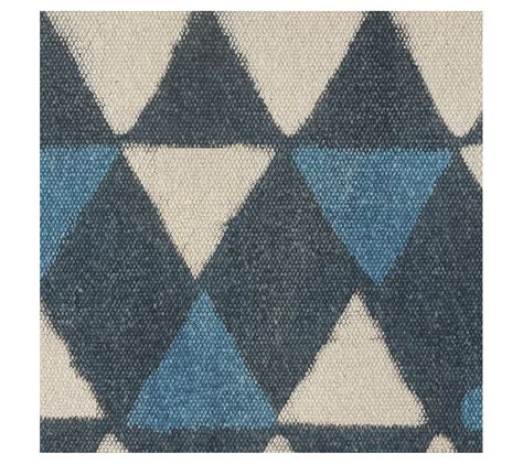 Ox Bay Evette R ios Geometric F latweave Cotton Pouf Ottoman - QVC.com