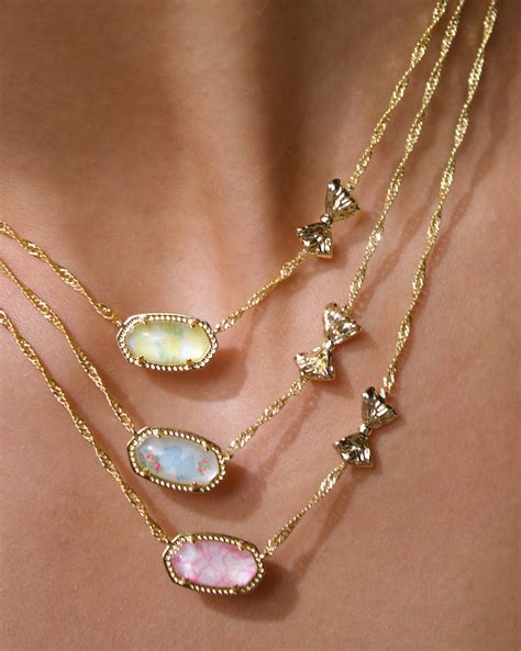 Kendra Scott x LoveShackFancy Bow Elisa Necklace | Kendra Scott