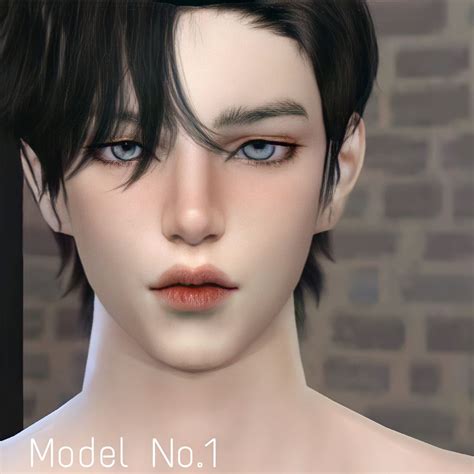 Boy Face, Face Men, Male Face, Korean Male Models, Sims 4 Piercings, Sims 4 Tattoos, The Sims 4 ...