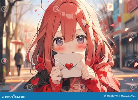 Anime Girl Love Blushing