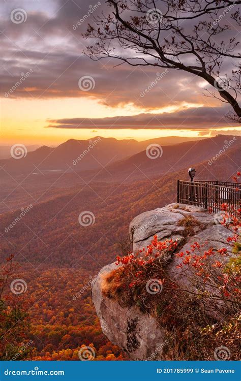 Table Rock Mountain, South Carolina, USA Stock Image - Image of autumn ...