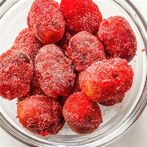 Sour Candy Frozen Grapes - Freezer Foodie