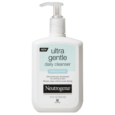 Neutrogena Ultra Gentle Foaming Facial Cleanser for Sensitive Skin - 12 ...