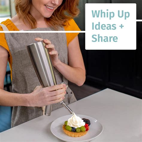 Buy Whipped Cream Dispenser Stainless Steel - Professional Whipped ...