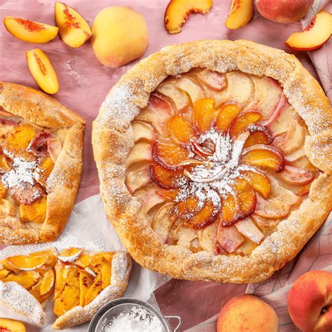 Peach Galette | Air Fryer Peach Galette Recipe - TwoSleevers