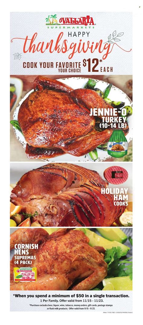 Vallarta (CA) Weekly Ad Flyer Specials November 15 to November 23, 2023
