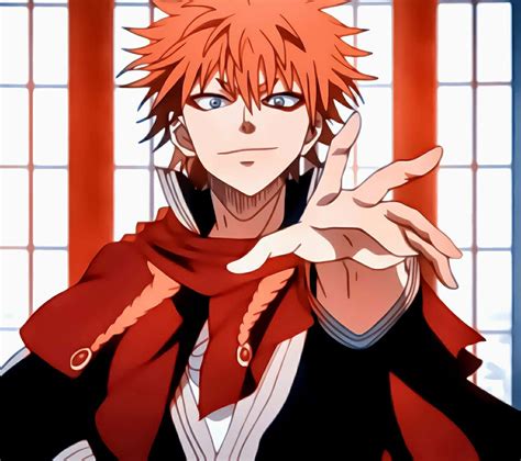 Download Red Haired Anime Character Extended Hand Wallpaper ...