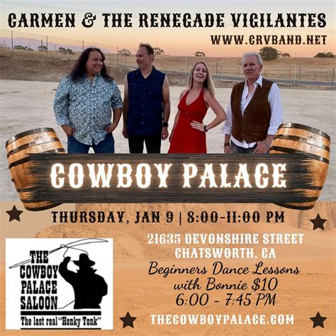 CRV at the Cowboy Palace, Thursday 1/9, The Cowboy Palace Saloon ...