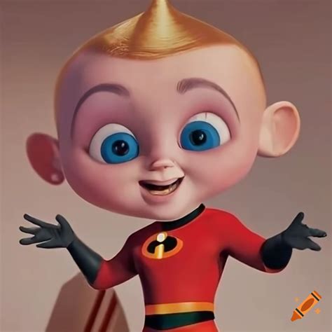 Jack-jack from the incredibles demonstrating his superpowers on Craiyon