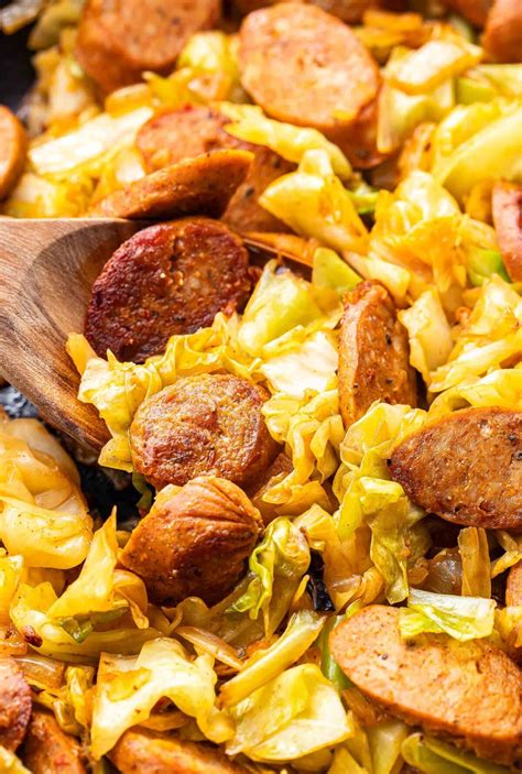 Easy Cabbage and Sausage Skillet