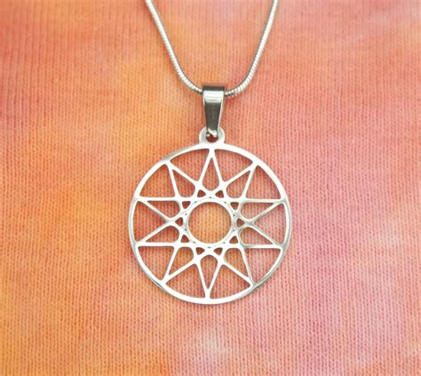 Decagram Necklace or Earrings 10 Pointed Star Greek Power Ten Point ...
