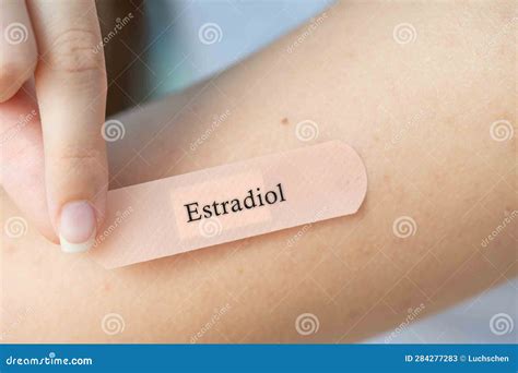 Estradiol Transdermal Patch Stock Image - Image of estradiol, estrogen: 284277283