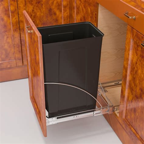 Insputer Pull Out Garbage Bin Kitchen, Under Sink Garbage Can with Door ...