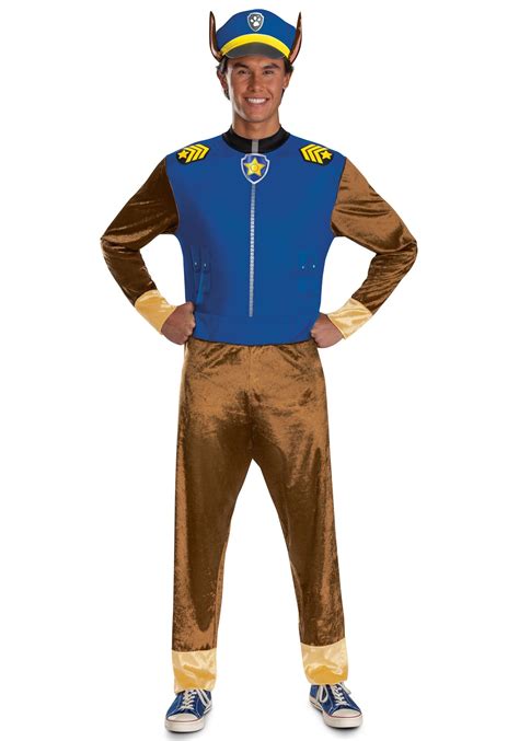 Blue Paw Patrol Men's Chase Costume | Paw Patrol Costumes