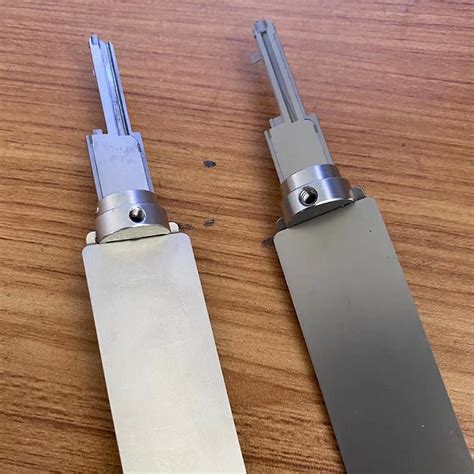 Nyt Lishi låsesmedværktøj 2-i-1 måleværktøj manuelt værktøjssæt låsesæt ...