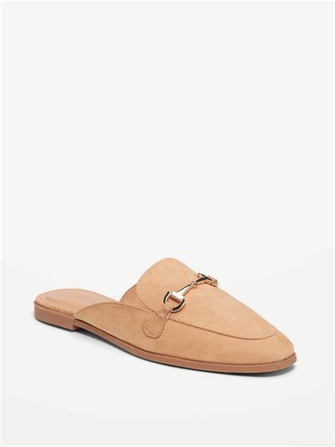 Faux-Leather Loafer Mule Shoes | Old Navy