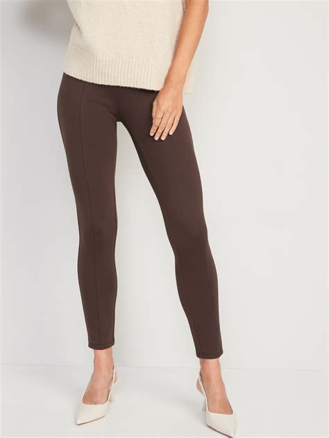 Old Navy - Extra High-Waisted Stevie Skinny Ankle Pants for Women brown