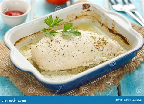 Yogurt Marinated Chicken Breast, Healthy Eating Stock Photo - Image of ...