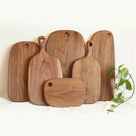 Black walnut whole wood fruit chopping board bread... - Grandado