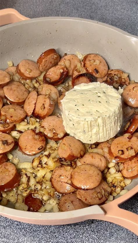 Smoked Sausage and Boursin Cheese Pasta Recipe