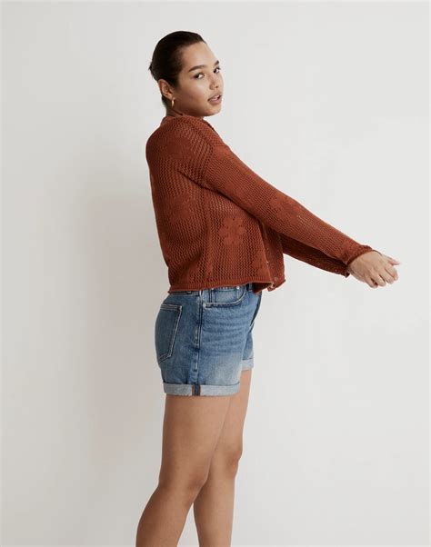 Floral Open-Stitch Cardigan Sweater | Madewell