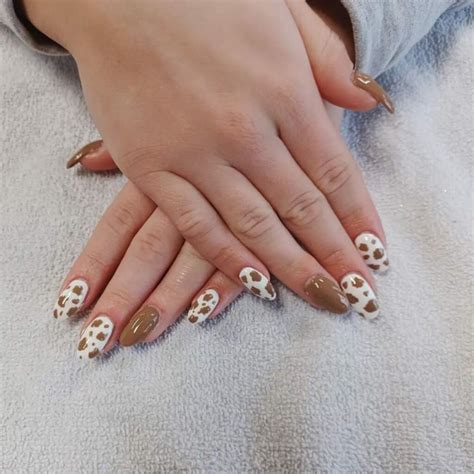 Brown Cow Print Nails: 30 Wild Manicure Ideas to Try - Nail Designs Daily