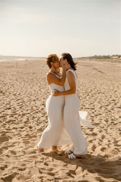 Summer beach elopement on Herring Cove beach in the beautiful outer Cape Cod in Provincetown ...