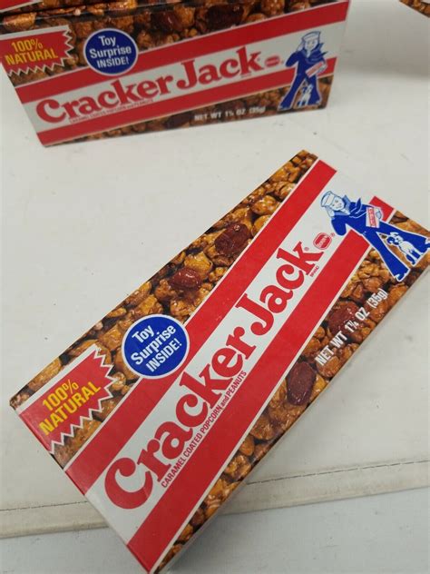 Lot 4x Vintage SEALED Borden Cracker Jacks Box 1991 topps micro ...