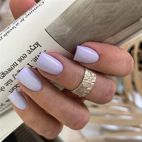 Pastel Purple Tip Nails