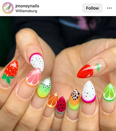 Fruit nails | Green nails, Fruit nail art, Nail art