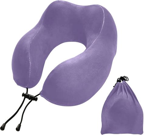 Amazon.com: Periwinkle Purple Travel Pillow Memory Foam Neck Pillow ...