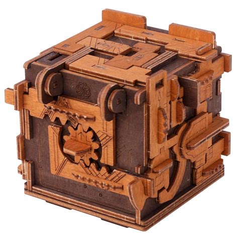WOODEN.CITY Puzzle Box - Clue Box Escape Puzzle - Brain Teaser Gift ...