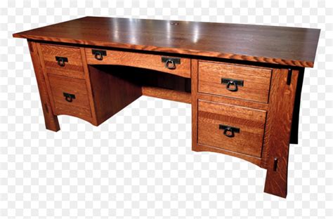 Wood Desk Png - Office Desk Wooden Png, Transparent Png - vhv