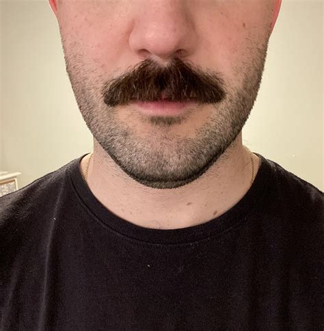 Terrible picture, but it’s been too long since the stache has seen the ...