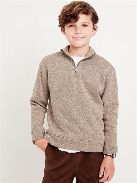 Boys Quarter Zip Sweaters | Old Navy